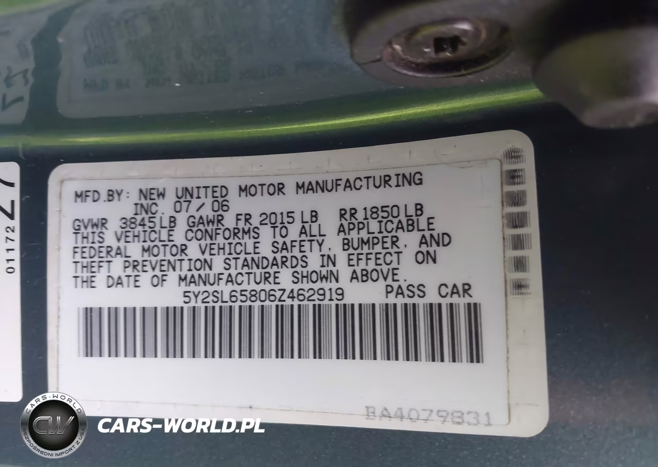 2006 Pontiac Vibe VIN:5Y2SL65806Z462919 - 9