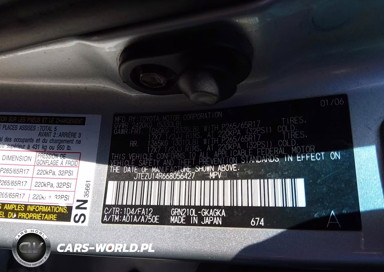 2006 Toyota 4Runner Sr5 V6 VIN:JTEZU14R668056427 - 9