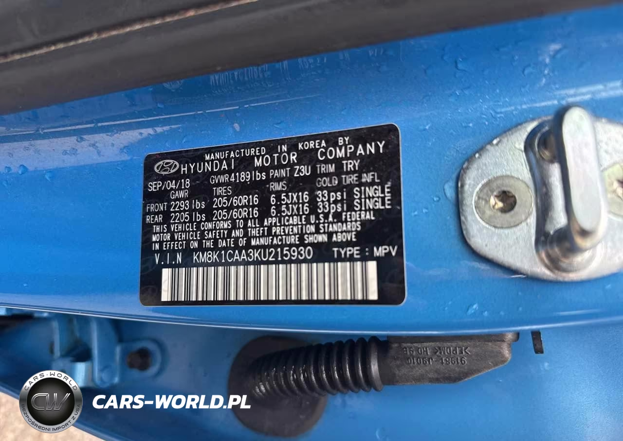 2019 Hyundai Kona Se VIN:KM8K1CAA3KU215930 - 9