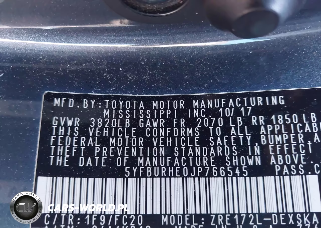 2018 Toyota Corolla Se VIN:5YFBURHE0JP766545 - 19