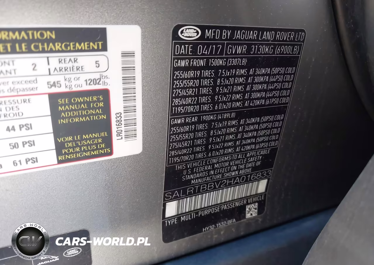 2017 Land Rover Discovery First Edition VIN:SALRTBBV2HA016833 - 9
