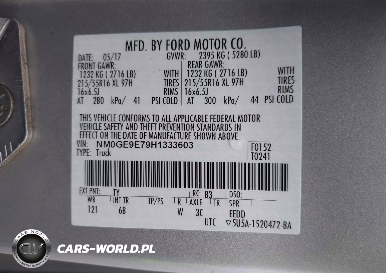 2017 Ford Transit Connect Xl VIN:NM0GE9E79H1333603 - 9
