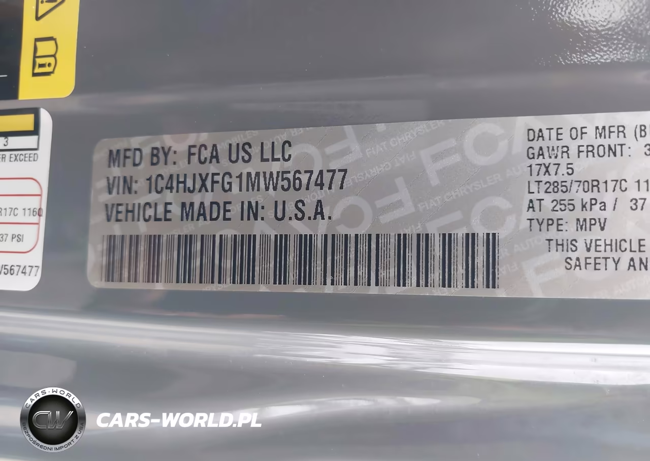 2021 Jeep Wrangler Unlimited Rubicon 4X4 VIN:1C4HJXFG1MW567477 - 9
