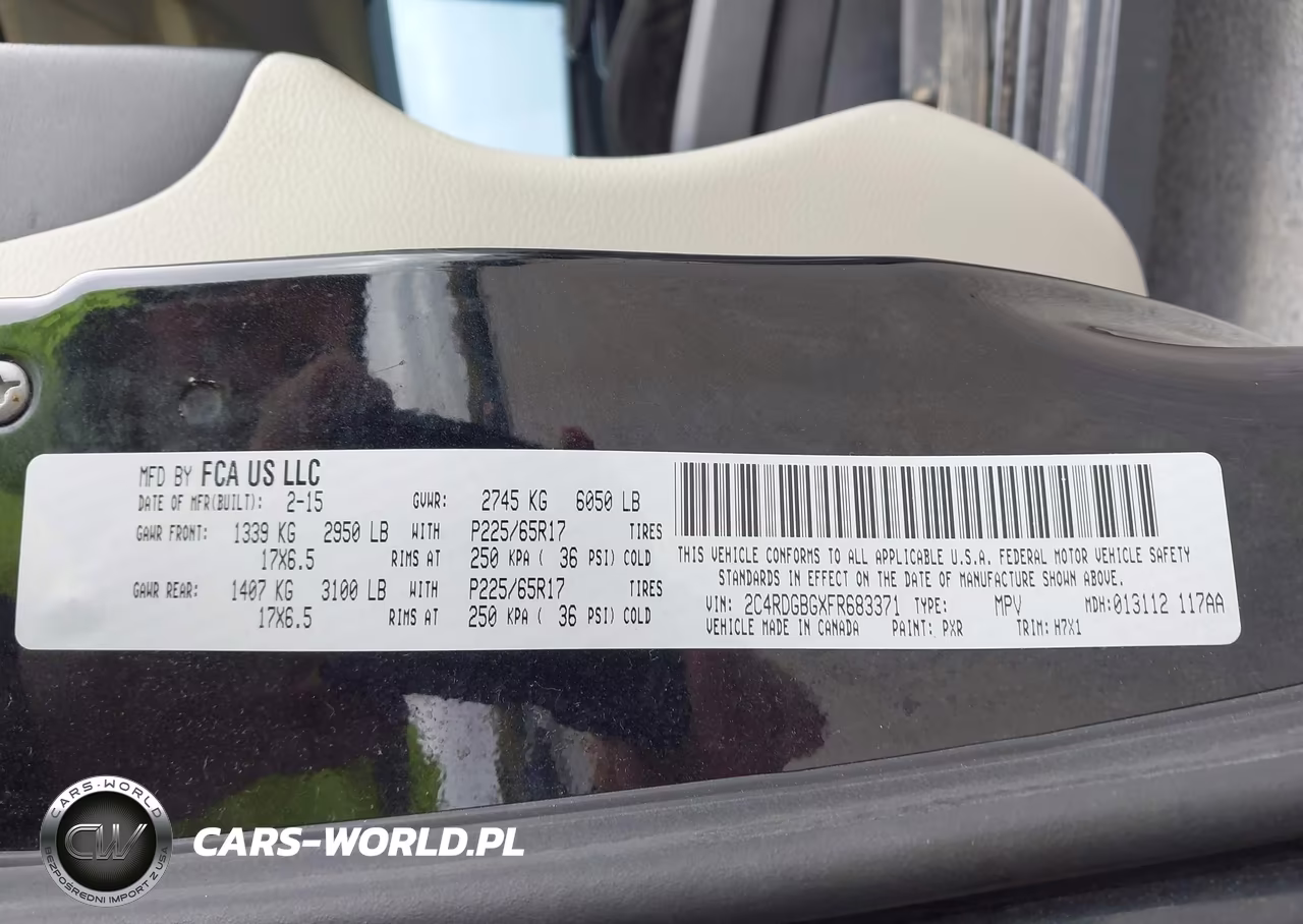 2015 Dodge Grand Caravan Se VIN:2C4RDGBGXFR683371 - 9