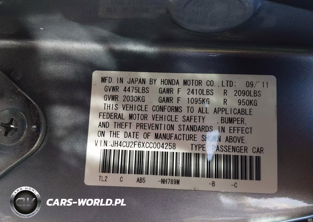 2012 Acura Tsx 2.4 VIN:JH4CU2F6XCC004258 - 9