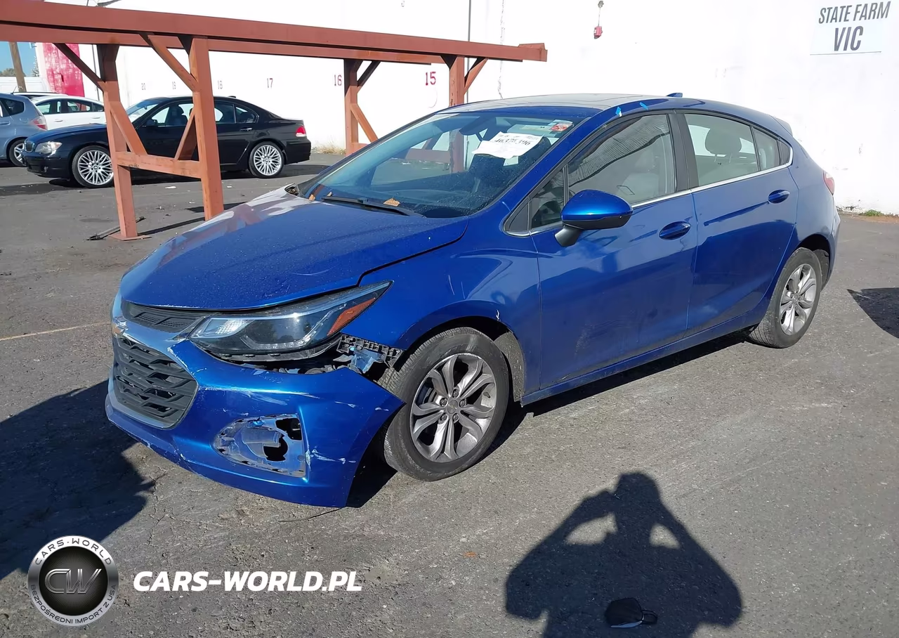 2019 Chevrolet Cruze Lt VIN:3G1BE6SM8KS571107 - 2