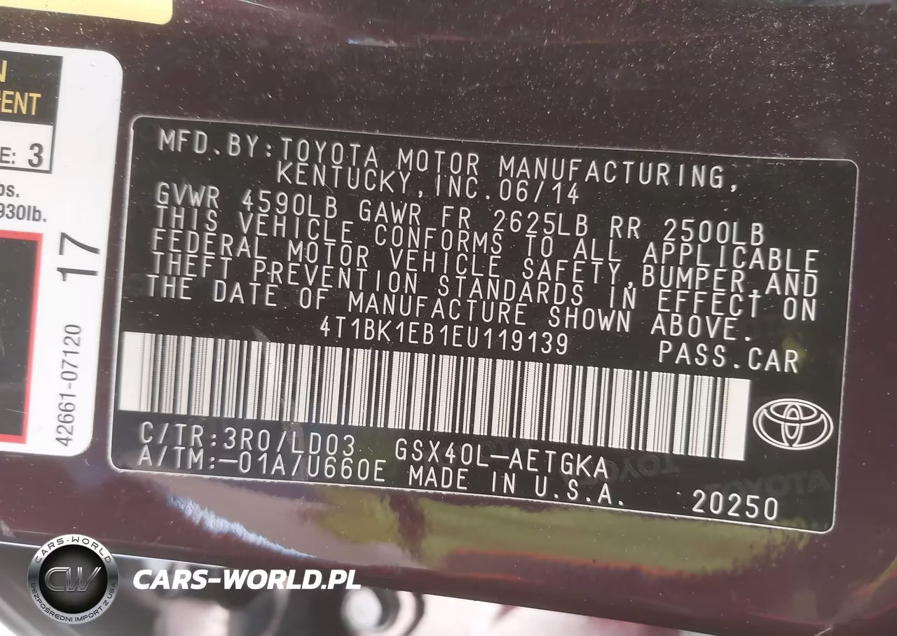 2014 Toyota Avalon Xle VIN:4T1BK1EB1EU119139 - 9