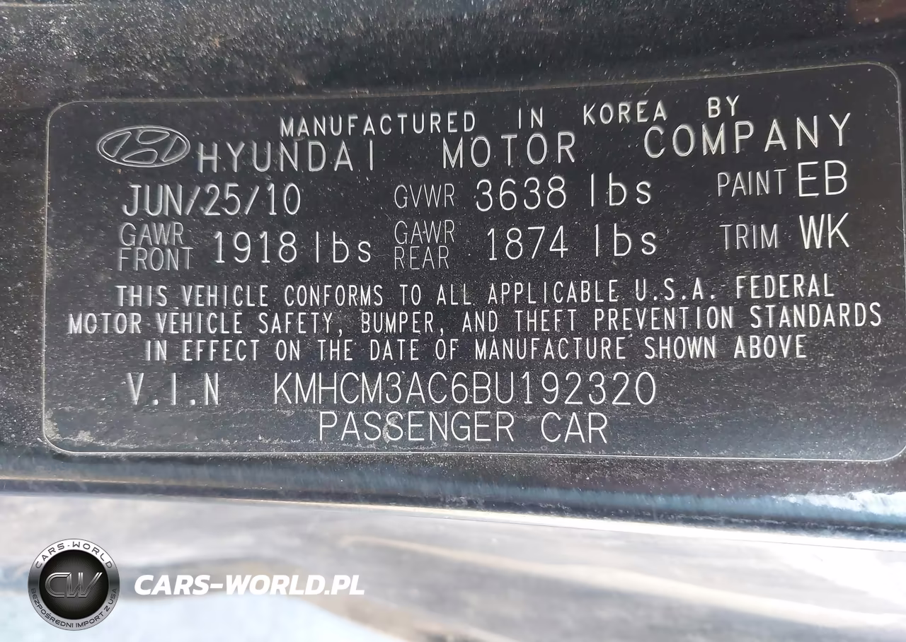 2011 Hyundai Accent Gl VIN:KMHCM3AC6BU192320 - 9