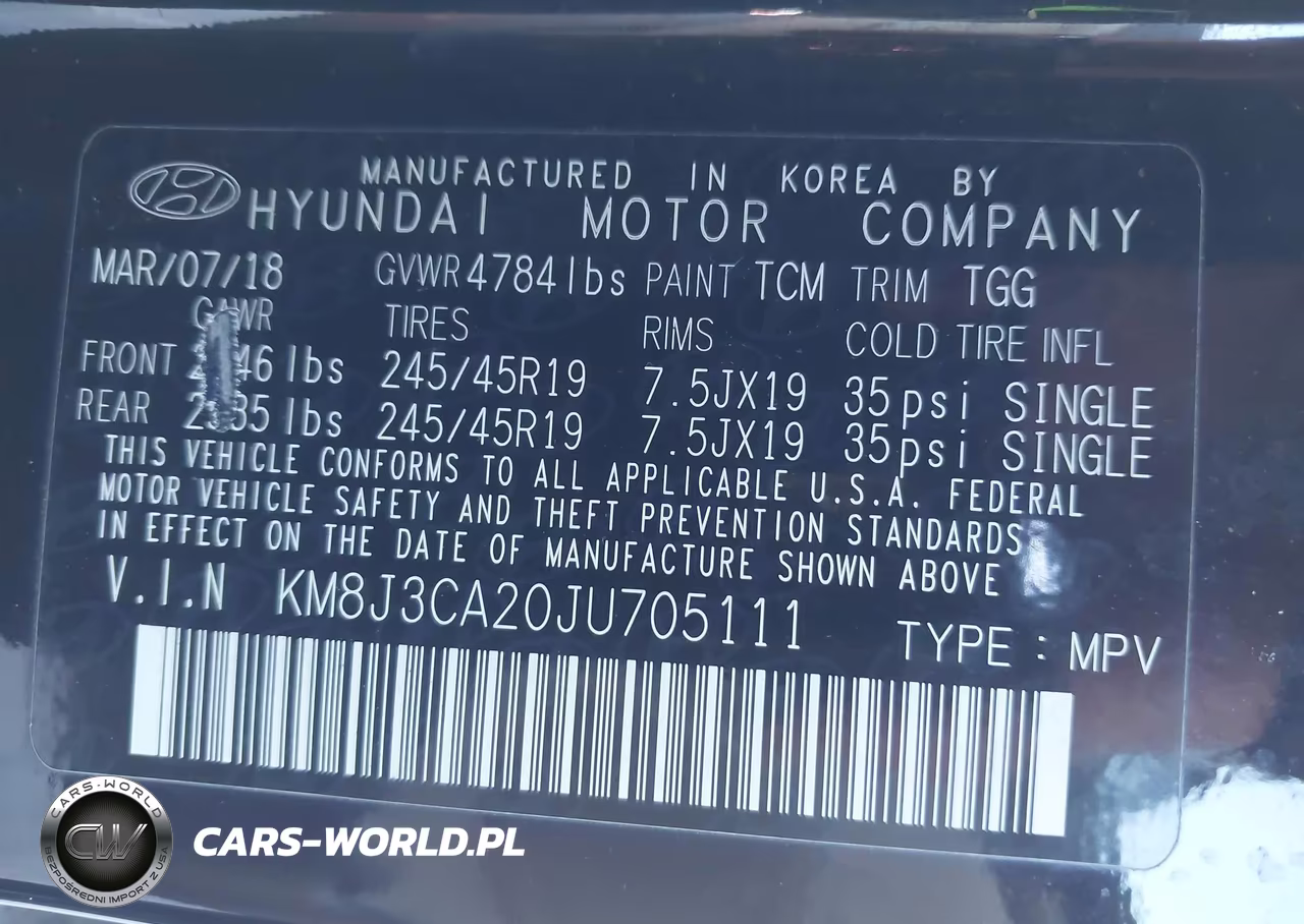 2018 Hyundai Tucson Value VIN:KM8J3CA20JU705111 - 9