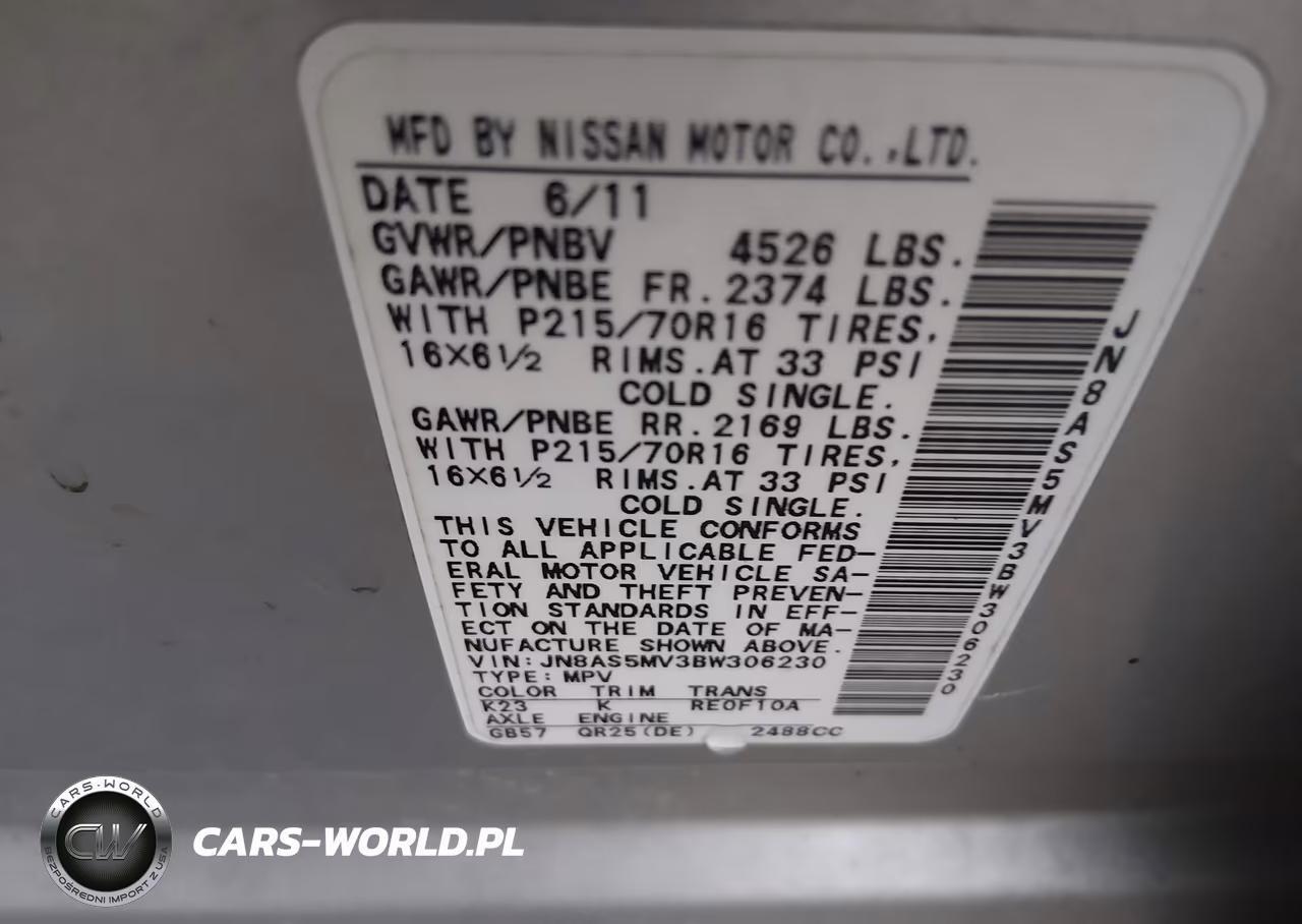 2011 Nissan Rogue S VIN:JN8AS5MV3BW306230 - 9