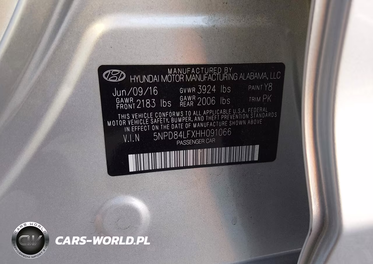 2017 Hyundai Elantra Se VIN:5NPD84LFXHH091066 - 9