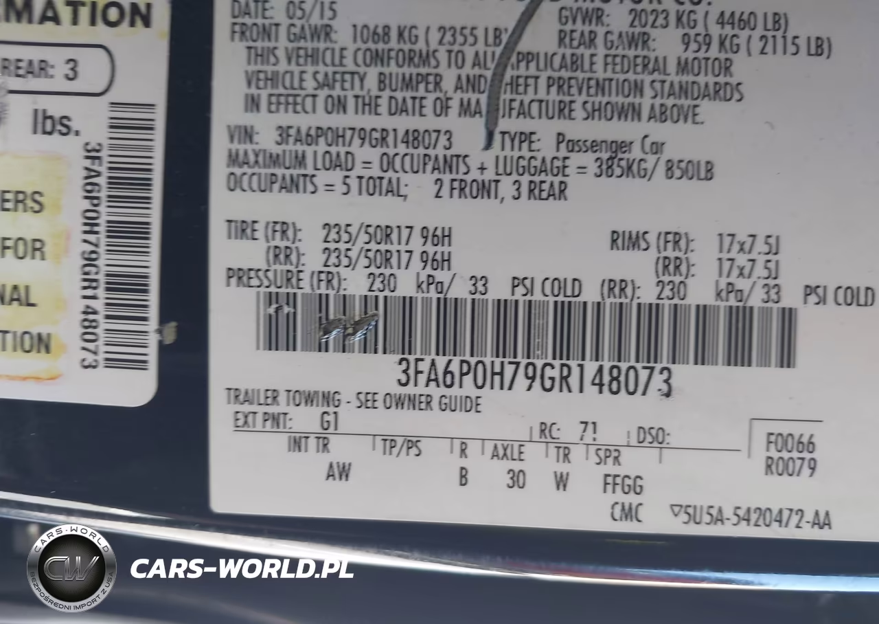 2016 Ford Fusion Se VIN:3FA6P0H79GR148073 - 9