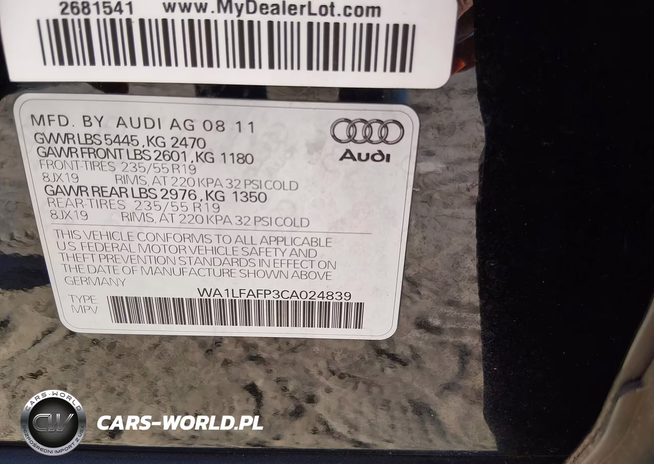 2012 Audi Q5 2.0T Premium VIN:WA1LFAFP3CA024839 - 9