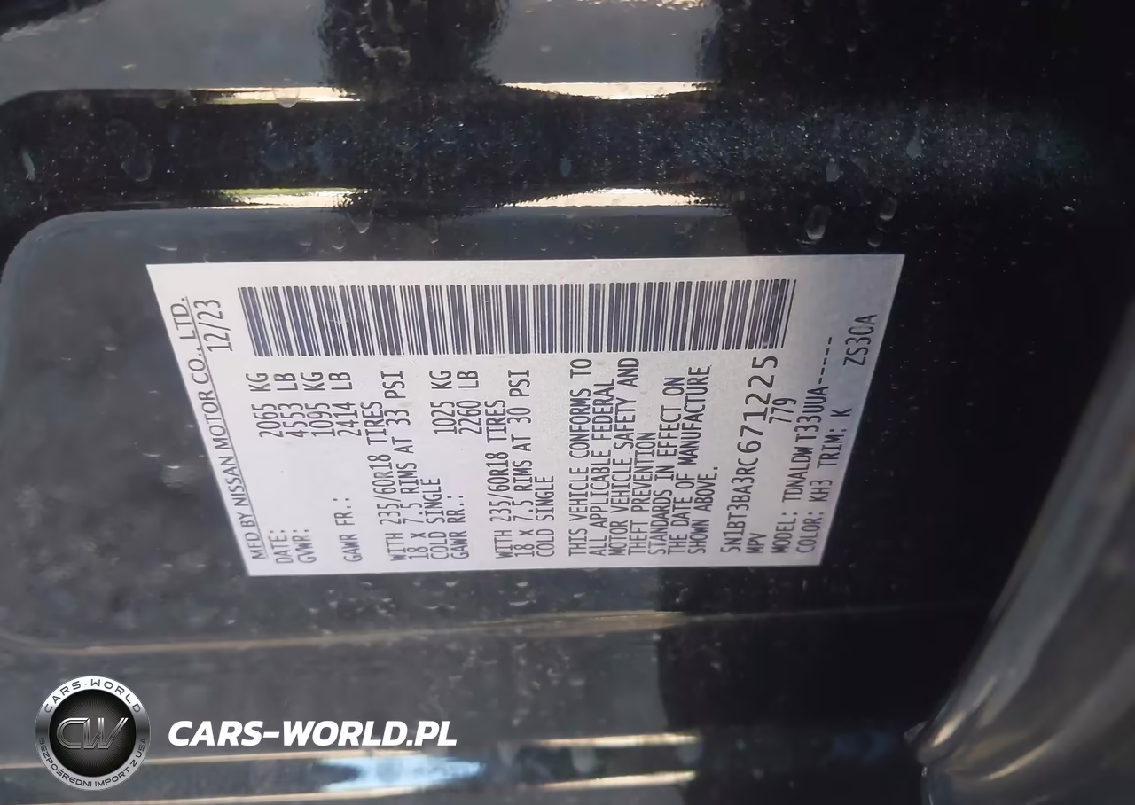 2024 Nissan Rogue Sv Fwd VIN:5N1BT3BA3RC671225 - 9