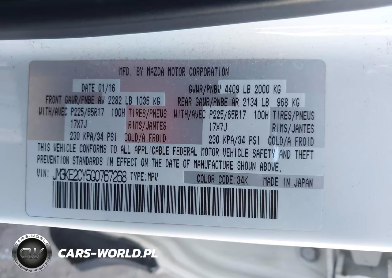 2016 Mazda Cx-5 Touring VIN:JM3KE2CY5G0767268 - 9