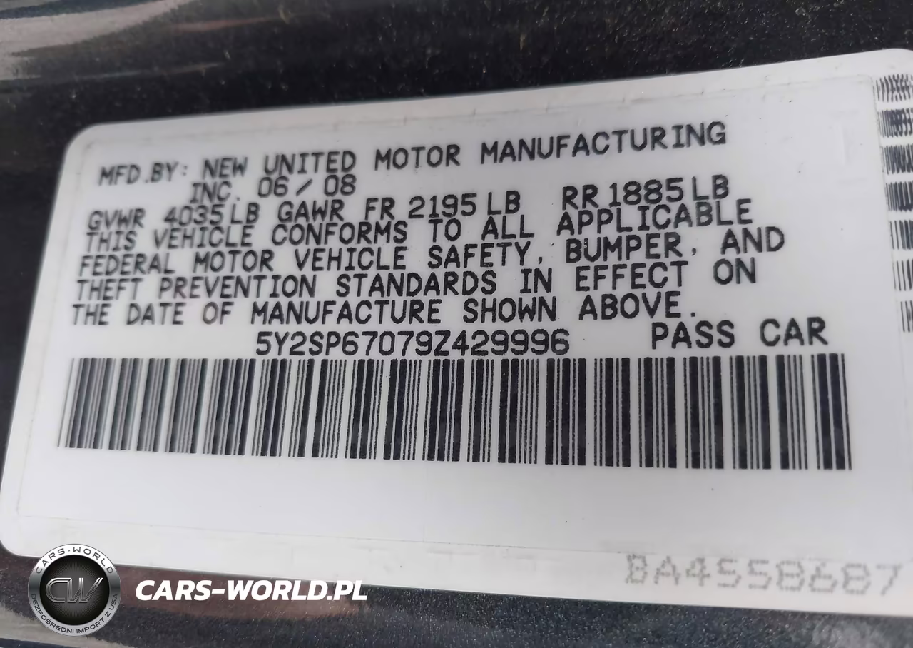 2009 Pontiac Vibe VIN:5Y2SP67079Z429996 - 9