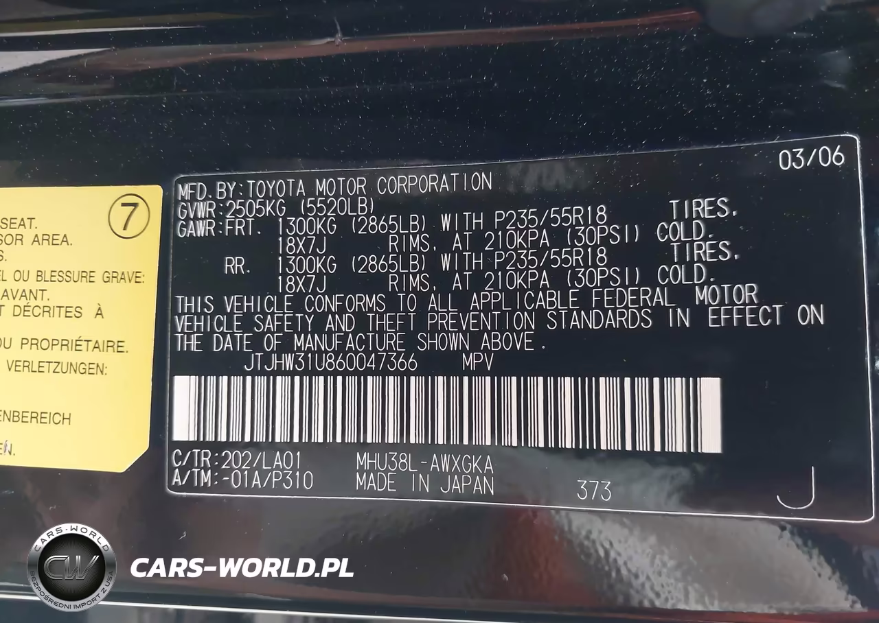 2006 Lexus Rx 400H VIN:JTJHW31U860047366 - 9