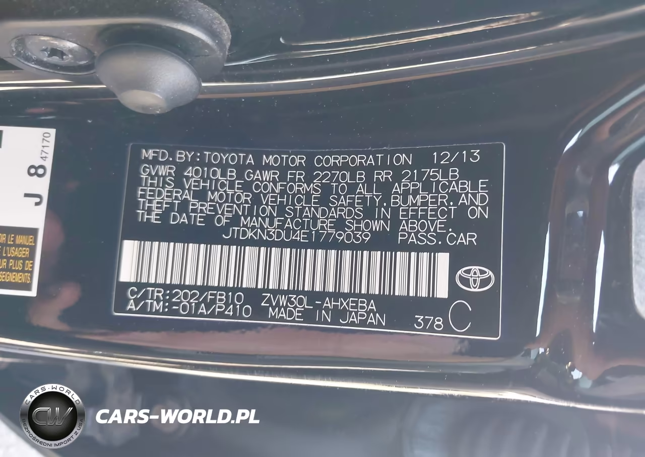 2014 Toyota Prius Three VIN:JTDKN3DU4E1779039 - 9