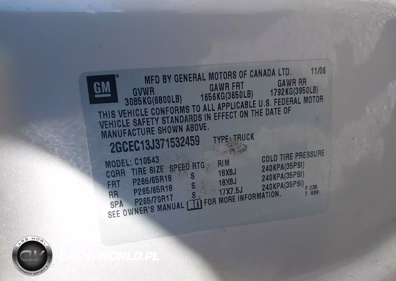 2007 Chevrolet Silverado 1500 Ltz VIN:2GCEC13J371532459 - 9