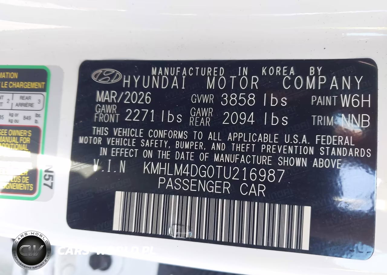 2026 Hyundai Elantra Sel Sport VIN:KMHLM4DG0TU216987 - 9