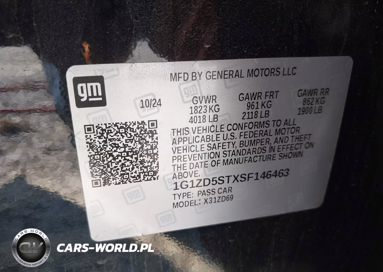 2025 Chevrolet Malibu Fwd 1Lt VIN:1G1ZD5STXSF146463 - 9
