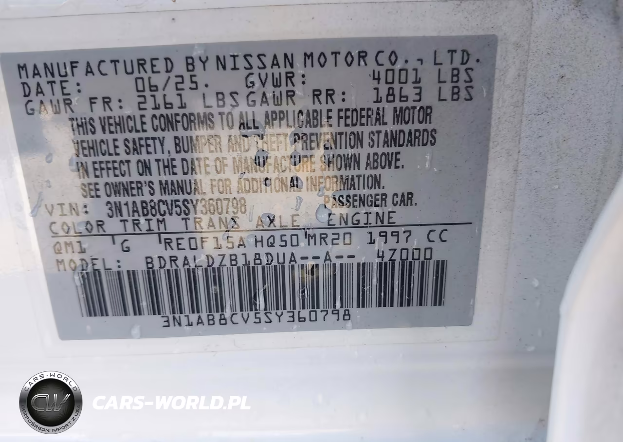 2025 Nissan Sentra Sv VIN:3N1AB8CV5SY360798 - 9