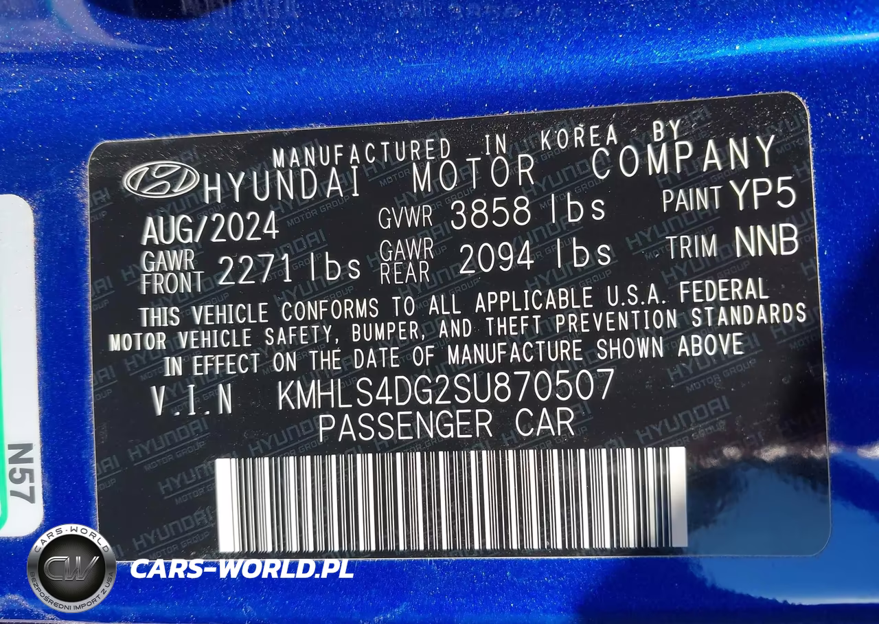 2025 Hyundai Elantra Sel Convenience VIN:KMHLS4DG2SU870507 - 9