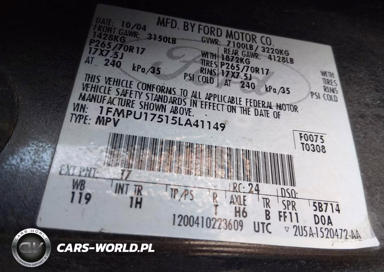 2005 Ford Expedition Eddie Bauer-King Ranch VIN:1FMPU17515LA41149 - 9