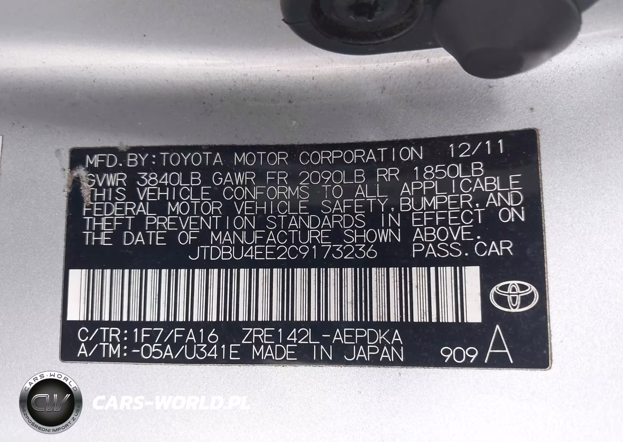 2012 Toyota Corolla L VIN:JTDBU4EE2C9173236 - 9