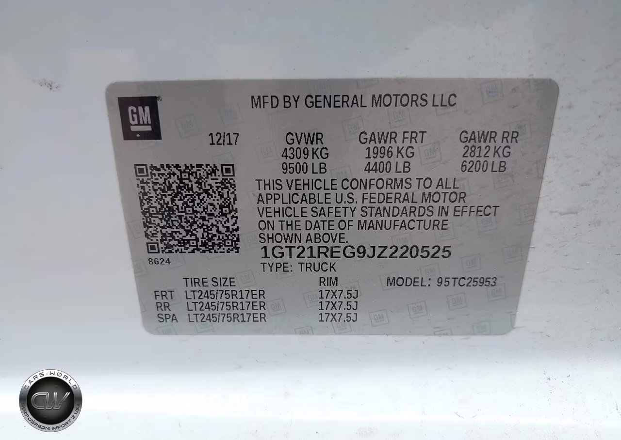 2018 GMC Sierra 2500Hd VIN:1GT21REG9JZ220525 - 9