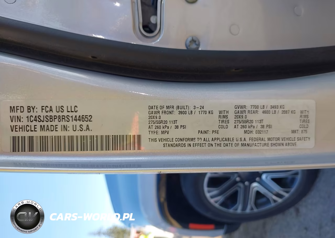 2024 Jeep Wagoneer L Series Ii 4X4 VIN:1C4SJSBP8RS144652 - 9