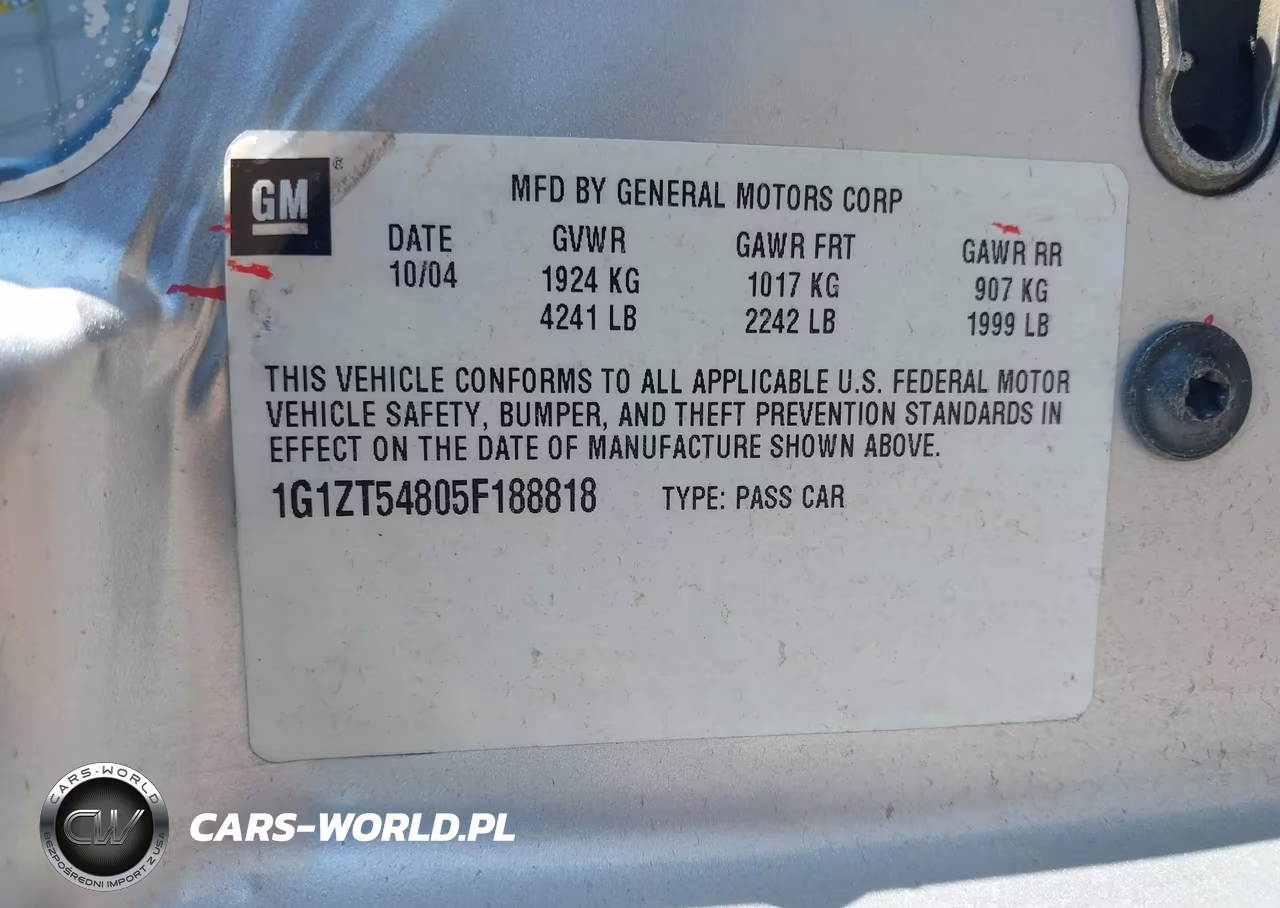 2005 Chevrolet Malibu Ls VIN:1G1ZT54805F188818 - 9