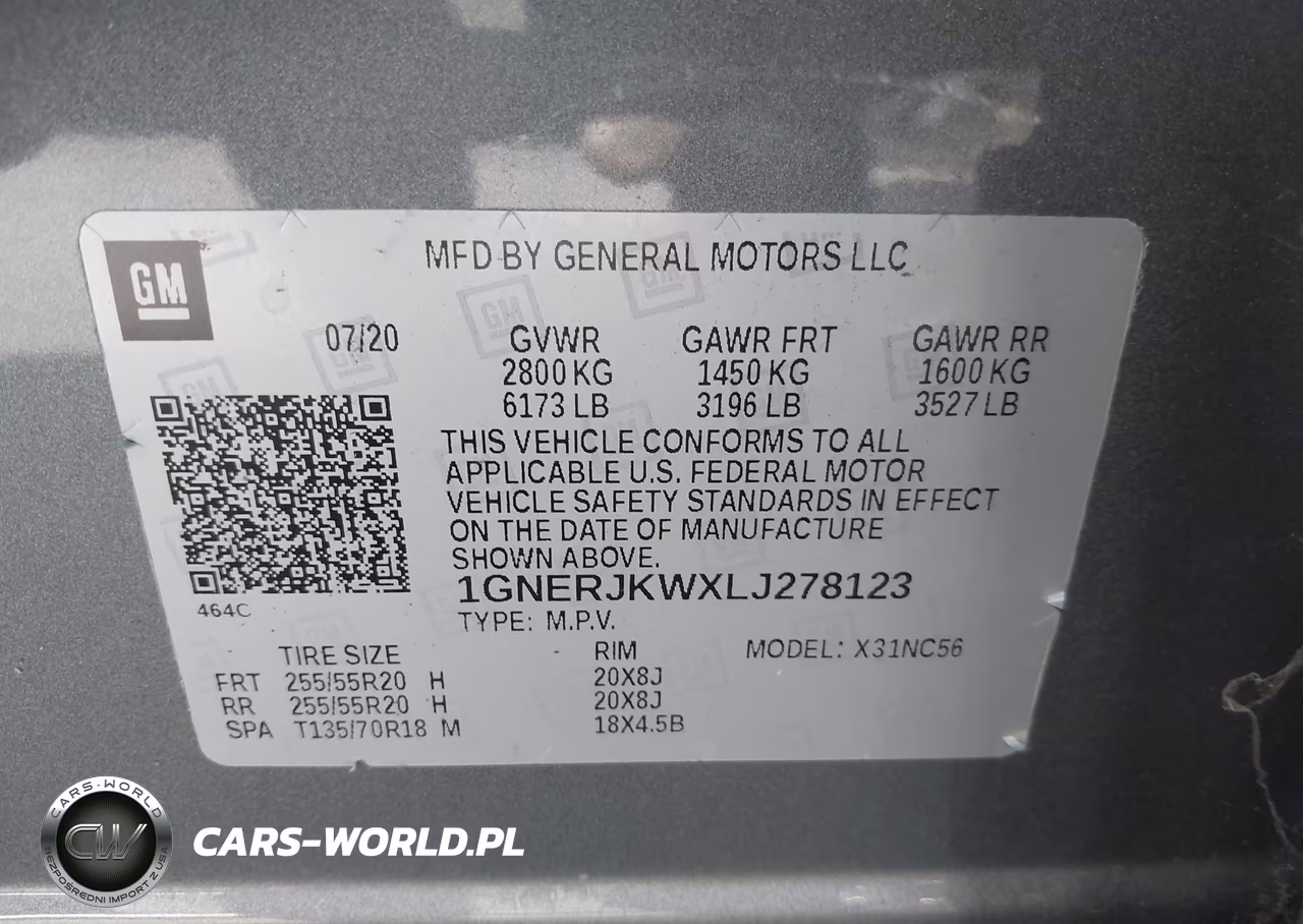 2020 Chevrolet Traverse Fwd Rs VIN:1GNERJKWXLJ278123 - 9