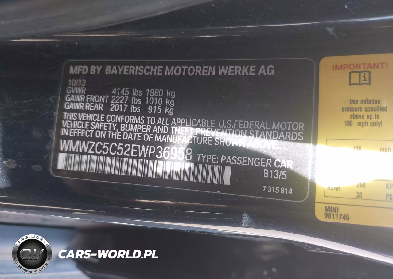 2014 Mini Countryman Cooper S VIN:WMWZC5C52EWP36958 - 9