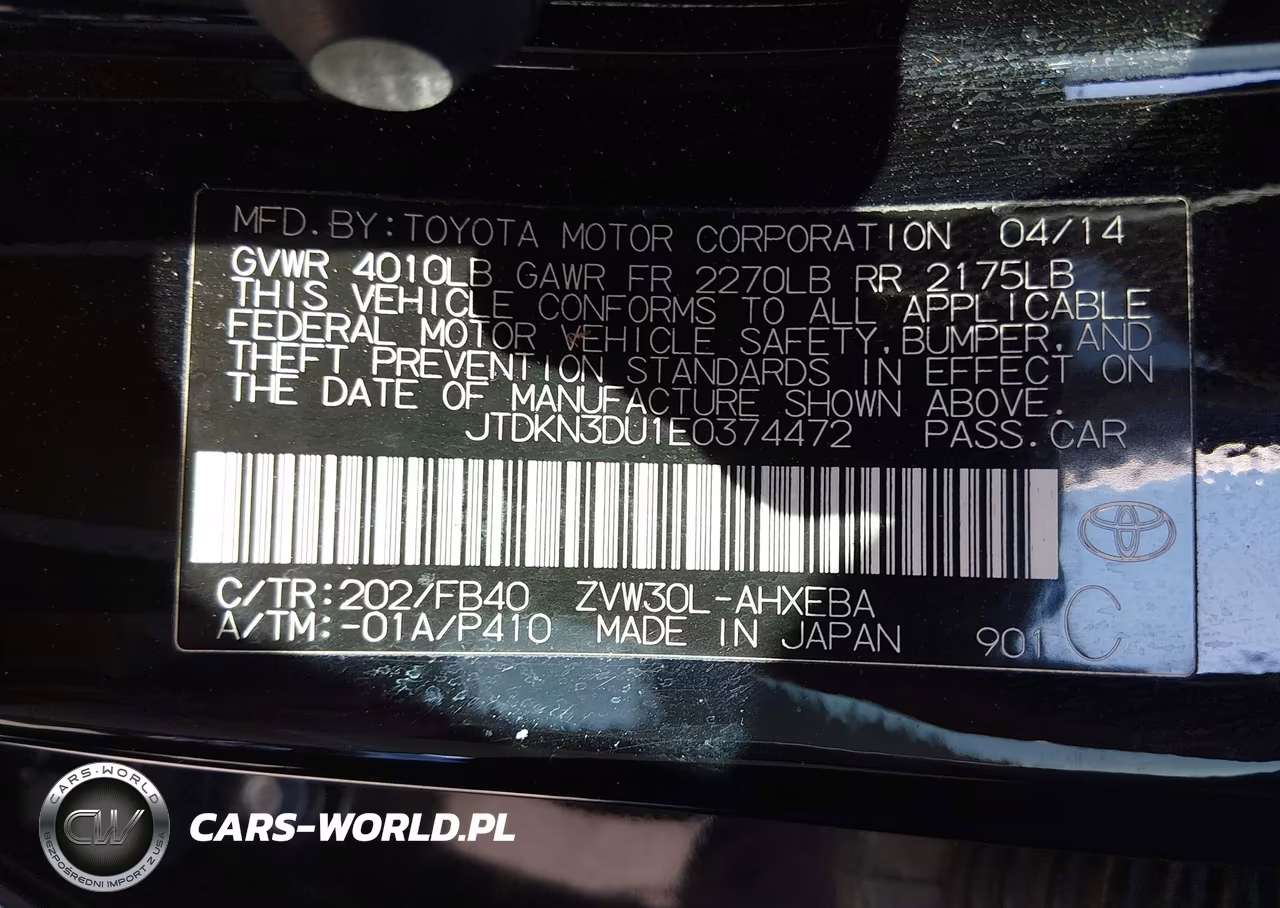 2014 Toyota Prius Three VIN:JTDKN3DU1E0374472 - 17