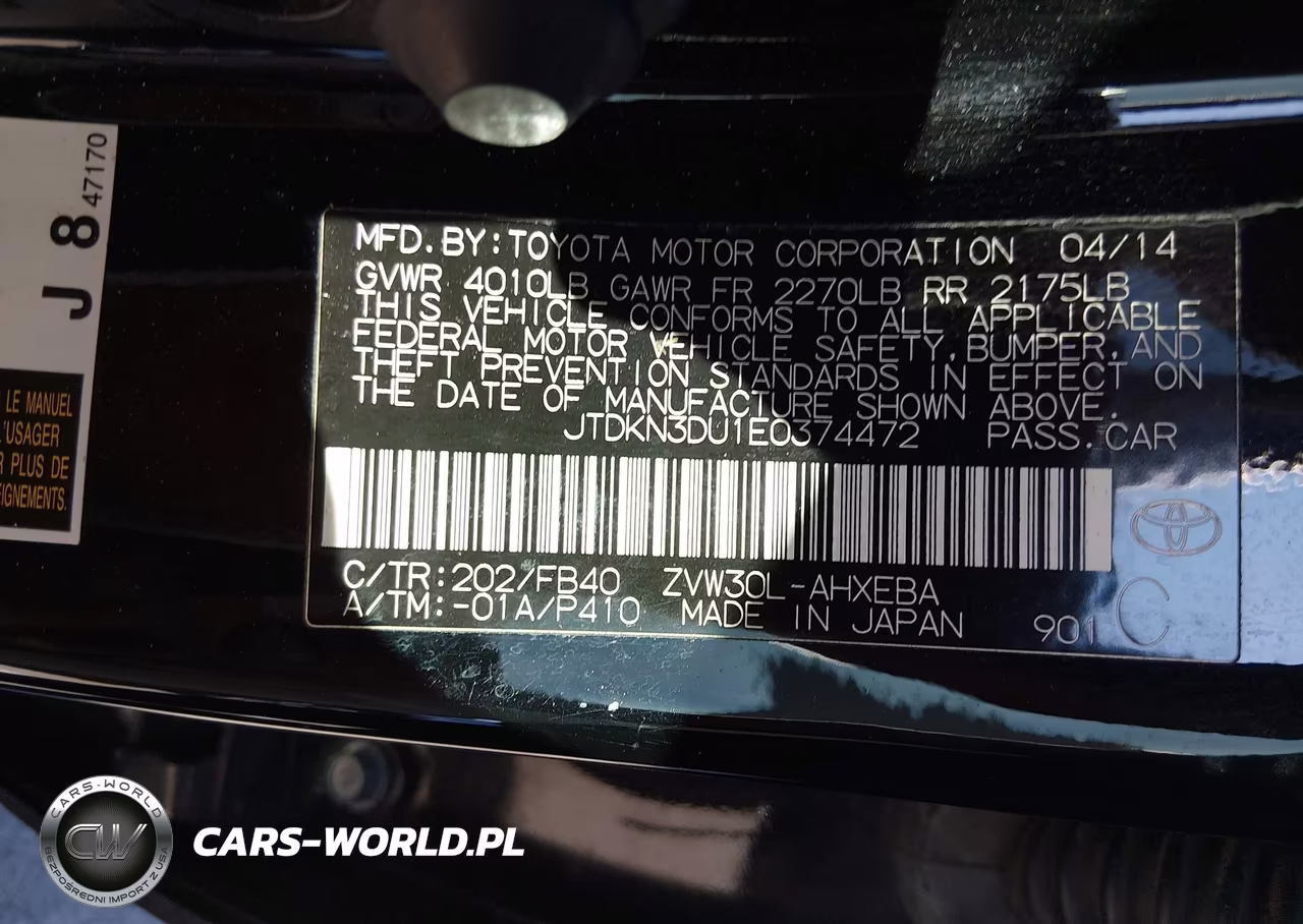 2014 Toyota Prius Three VIN:JTDKN3DU1E0374472 - 18