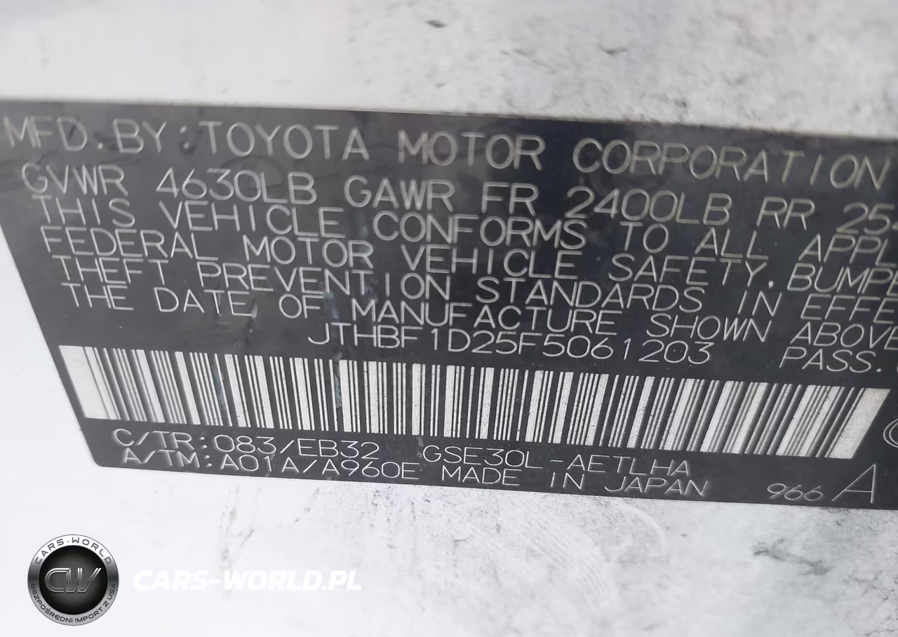 2015 Lexus Is 250 Crafted Line VIN:JTHBF1D25F5061203 - 9