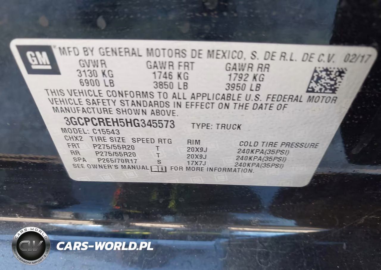 2017 Chevrolet Silverado 1500 1Lt VIN:3GCPCREH5HG345573 - 9