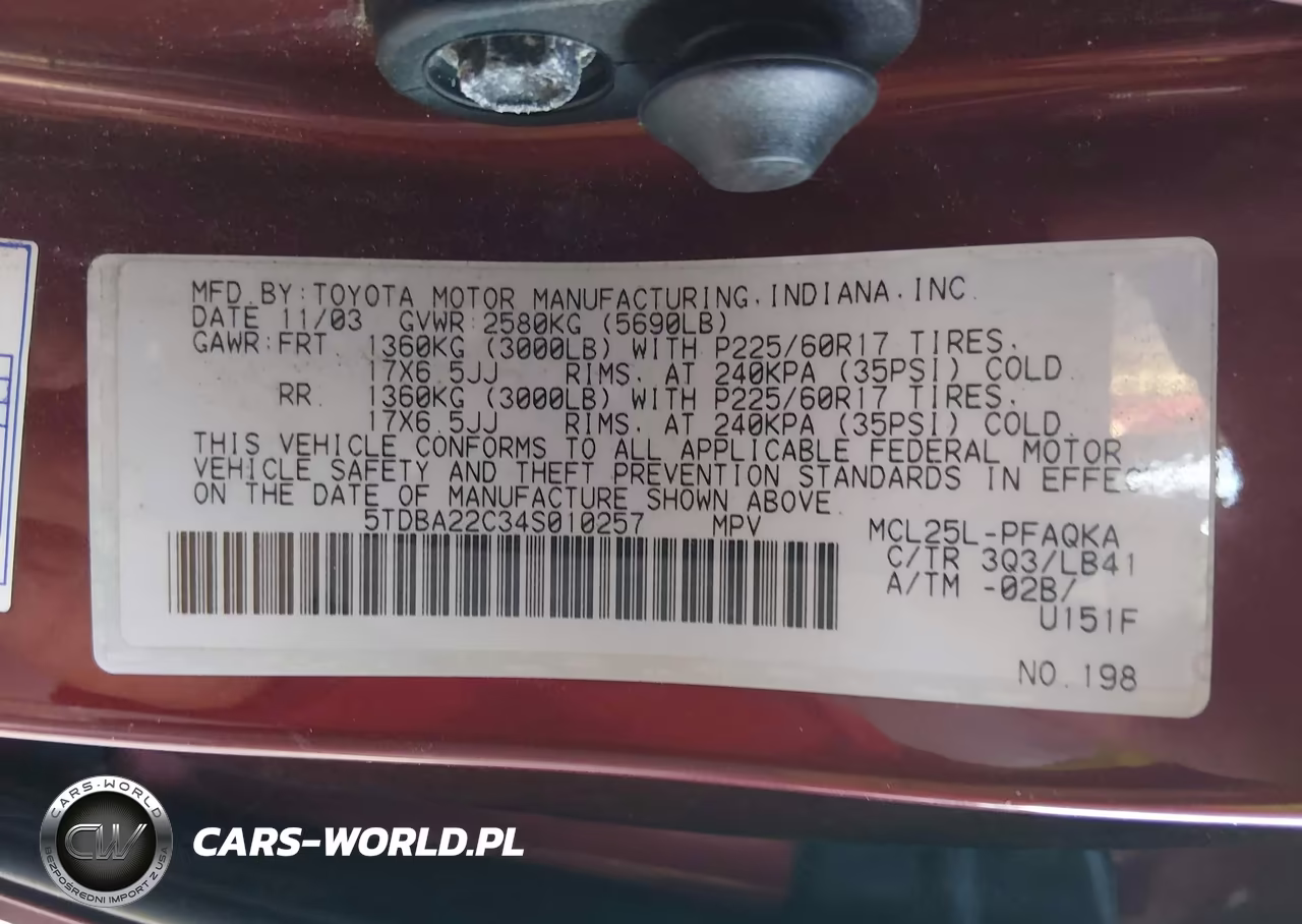 2004 Toyota Sienna Xle Limited VIN:5TDBA22C34S010257 - 9