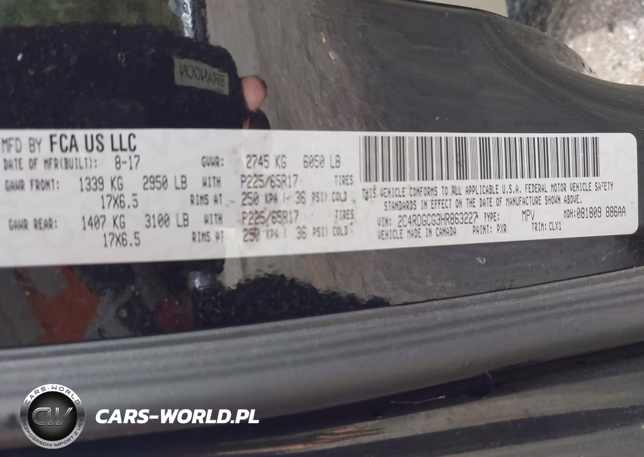 2017 Dodge Grand Caravan Sxt VIN:2C4RDGCG3HR863227 - 9