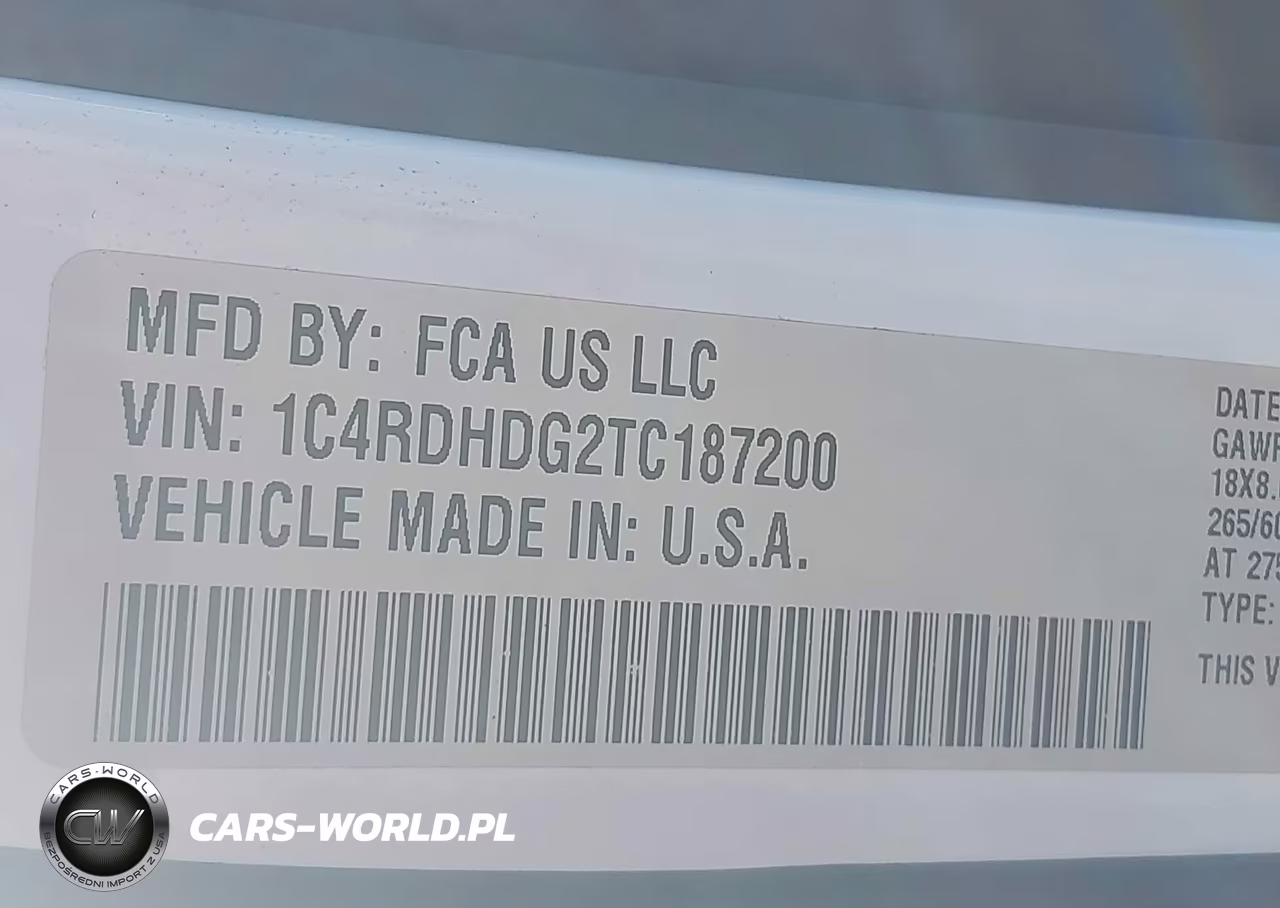 2026 Dodge Durango Gt Rwd VIN:1C4RDHDG2TC187200 - 9
