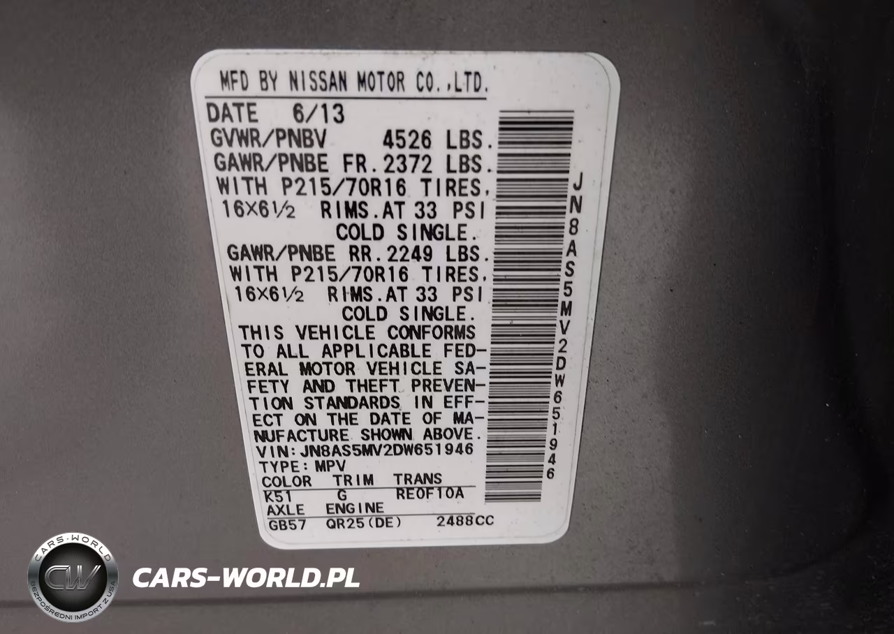 2013 Nissan Rogue S VIN:JN8AS5MV2DW651946 - 9