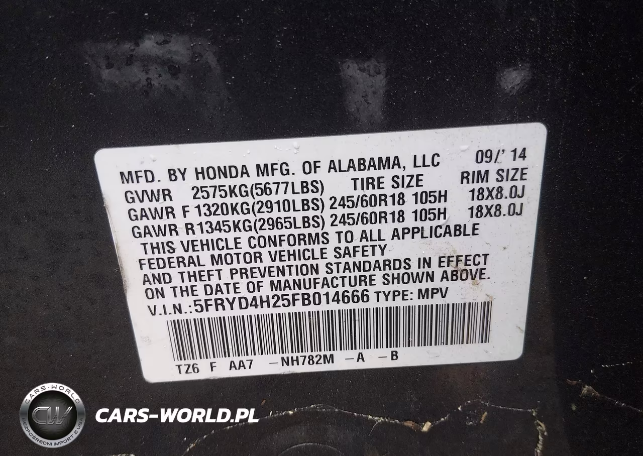 2015 Acura Mdx VIN:5FRYD4H25FB014666 - 9