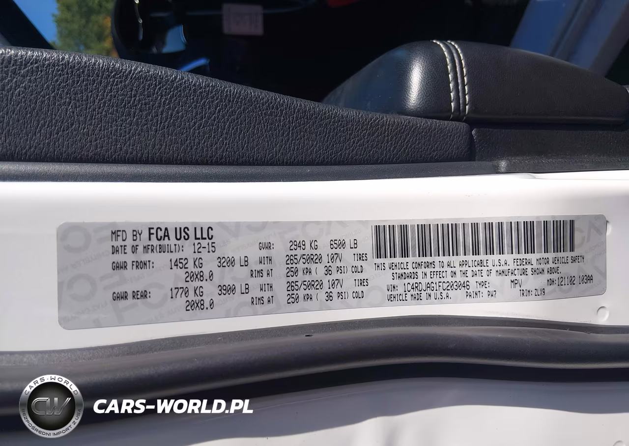 2015 Dodge Durango Sxt VIN:1C4RDJAG1FC203046 - 9