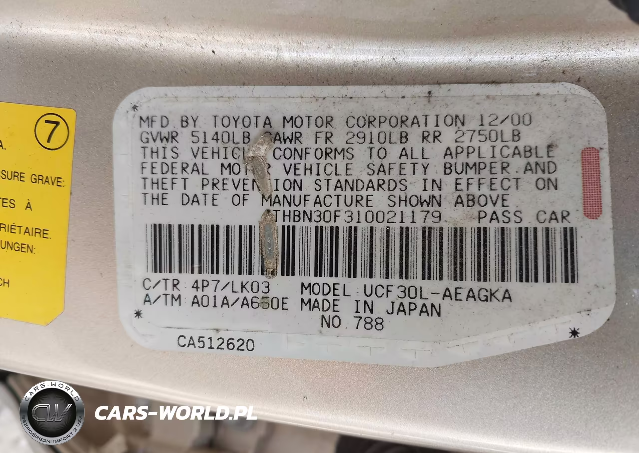 2001 Lexus Ls 430 VIN:JTHBN30F310021179 - 9