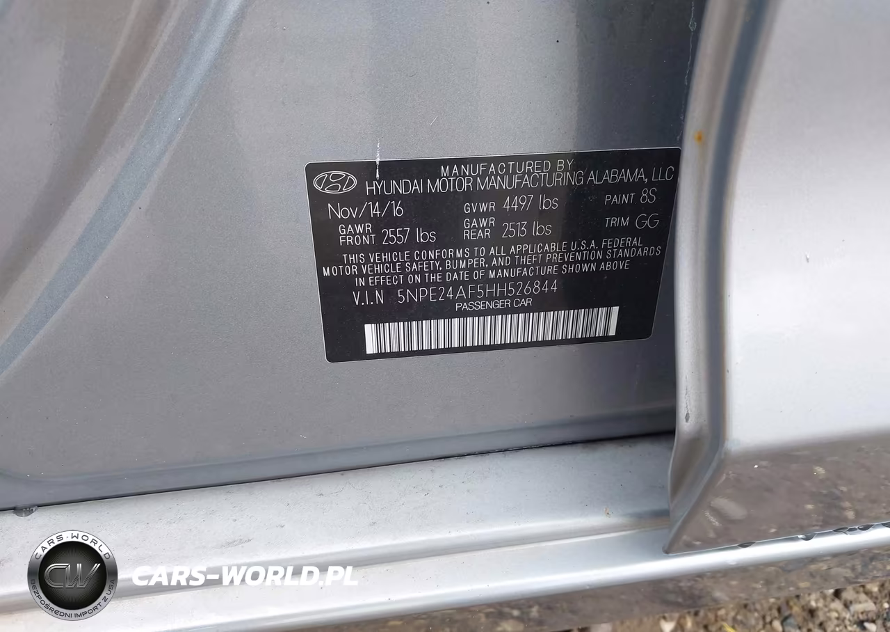 2017 Hyundai Sonata Se VIN:5NPE24AF5HH526844 - 9