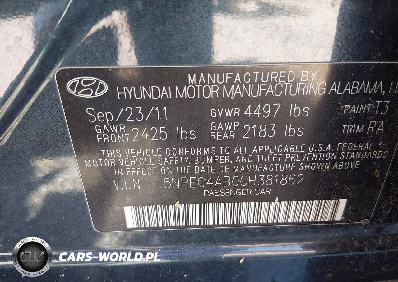 2012 Hyundai Sonata Limited 2.0T VIN:5NPEC4AB0CH381862 - 9
