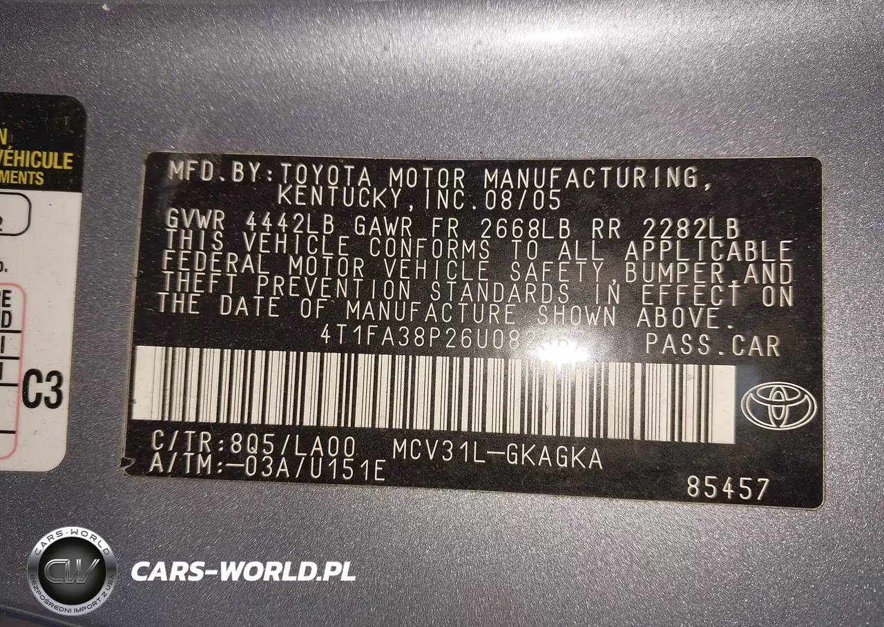 2006 Toyota Camry Solara Sle VIN:4T1FA38P26U082367 - 9