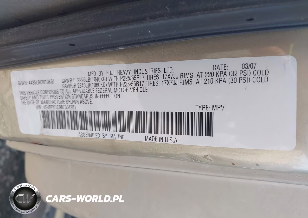 2008 Subaru Outback 2.5I-2.5I L.l. Bean Edition VIN:4S4BP61C987304281 - 9