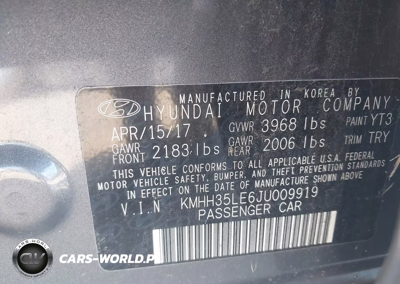 2018 Hyundai Elantra Gt VIN:KMHH35LE6JU009919 - 9